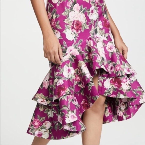 Fame & Partners The Sasha Spiced Berry Off Shoulder Dress - Picture 3 of 11